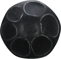 Schlossschraube mit gehämmertem Kopf, M6x60 Eisen schwarz, antik Bild 2