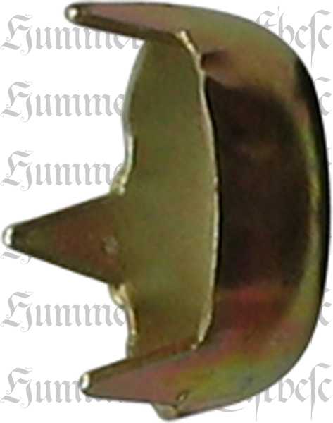 Abdeckkappe hellvermessingt. Schraubenabdeckung, Schraubenhut aus Blech gestanzt und geprägt. Bild 2