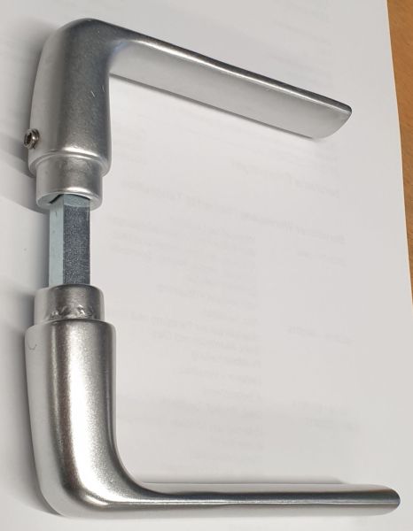 Aluminiumdrückerpaar, für Haustüren und Zimmertüren verwendbar Bild 2