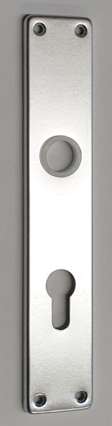 Wohnungstürschild PZ72, Aluminium Schild gestanzt, geprägt und geschliffen