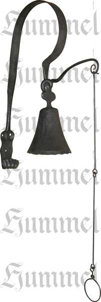 Glocke Mittelalter LARP Gothic Geschmiedete Klingel aus Eisen 