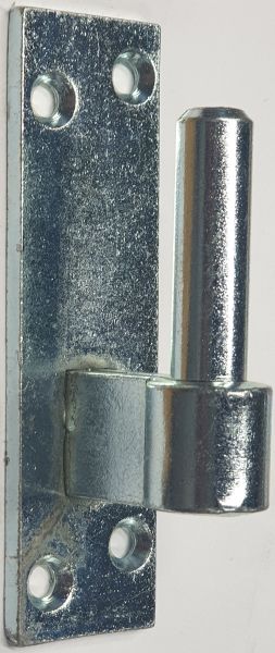Kloben Platte zum Anschrauben, Anschraubkloben für Türbänder in Eisen verzinkt