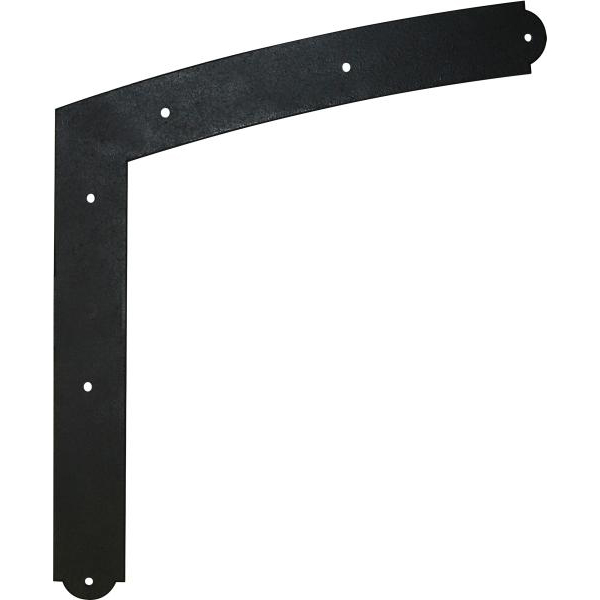 Scheinwinkel gebogen für Fensterläden, alte Fensterladenbeschläge antik alt, Eisen matt schwarz lackiert, 3mm stark