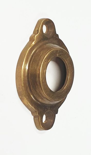 Rosette für Fenstergriff, Fensterolive lose, Messing gegossen, patiniert Bild 2