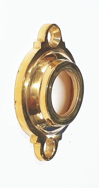 Rosette für Fenstergriff, Fensterolive lose, Messing gegossen, poliert unlackiert Bild 2