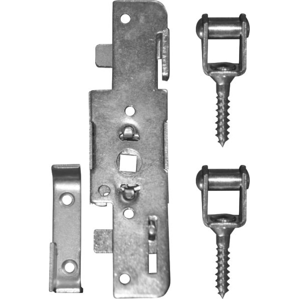 Schlagleistengetriebe rechts, Eisen verzinkt, ohne Zunge, mit 2 Stangen (7x7x1400mm).