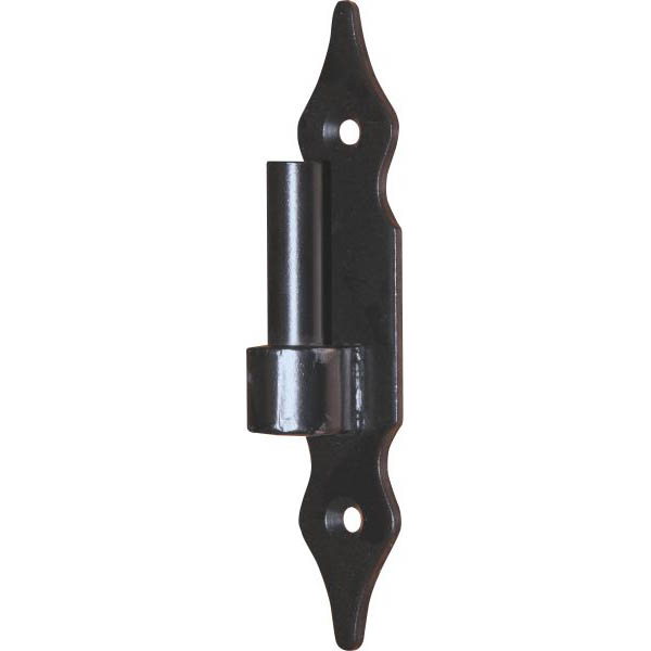 Türangel, Türangeln, Kloben, Eisen glatt schwarz, Plattenkloben für Türbänder, Türbeschläge, Bolzendurchmesser 13mm