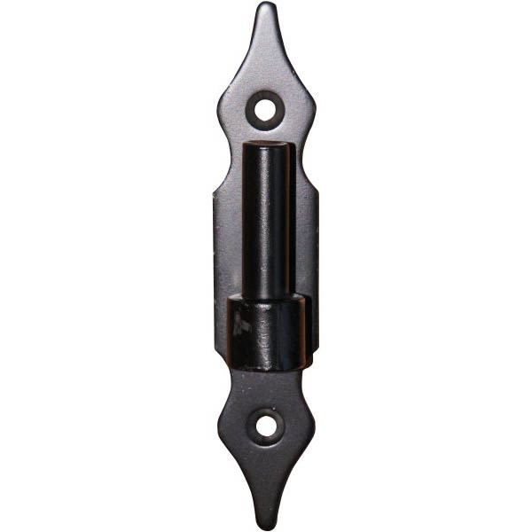 Türangel, Türangeln, Kloben, Eisen glatt schwarz, Plattenkloben für Türbänder, Türbeschläge, Bolzendurchmesser 13mm Bild 2