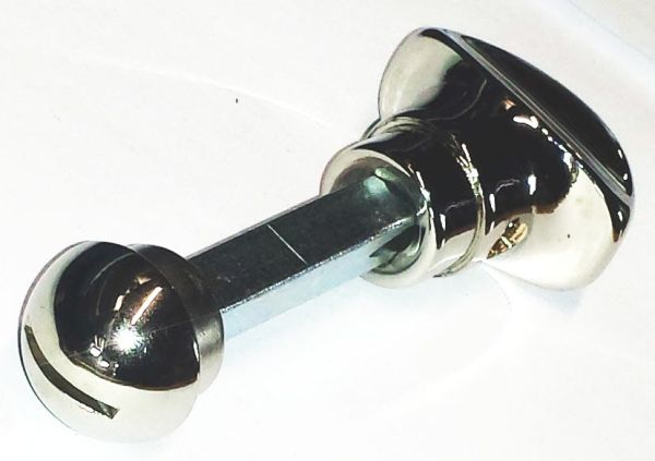 WC-Verschluss, gegossen vernickelt, Türbeschlag WC Bild 2