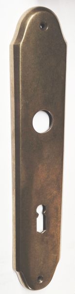 Türschild, Türbeschlag Jugendstil, Messing gegossen, patiniert, BB72