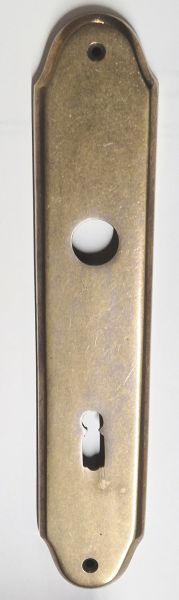 Türschild, Türbeschlag Jugendstil, Messing gegossen, patiniert, BB72 Bild 2