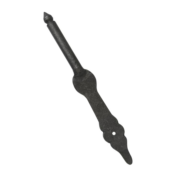 Kloben antik, Eisen handgearbeitet, schwarz, Bolzendurchmesser 10mm, Stützkloben antik für Türbänder., Türangel, Türangeln