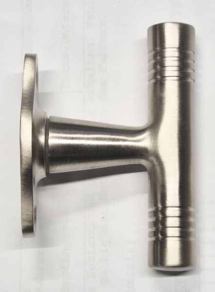 Antik Fenstergriffe, Fensteroliven alt, Messing matt vernickelt, Jugendstil silberfarben matt, Edelstahloptik Bild 2