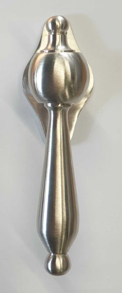 Antik Fenstergriffe, Fensteroliven alt, Messing matt vernickelt, Jugendstil für Terassentür Bild 3