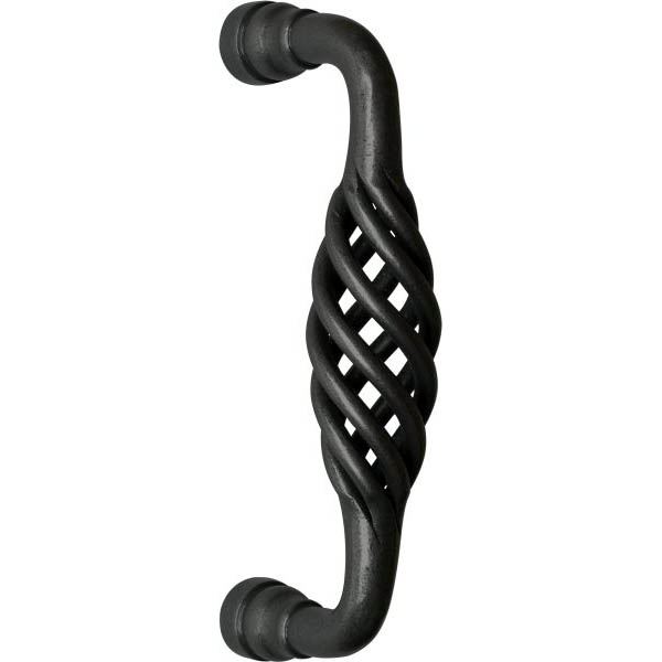 Haustürgriff antik, Stoßgriffe antike altertümliche, Eisen geglüht, matt klar lackiert, Höhe: 177mm, handgefertigt.