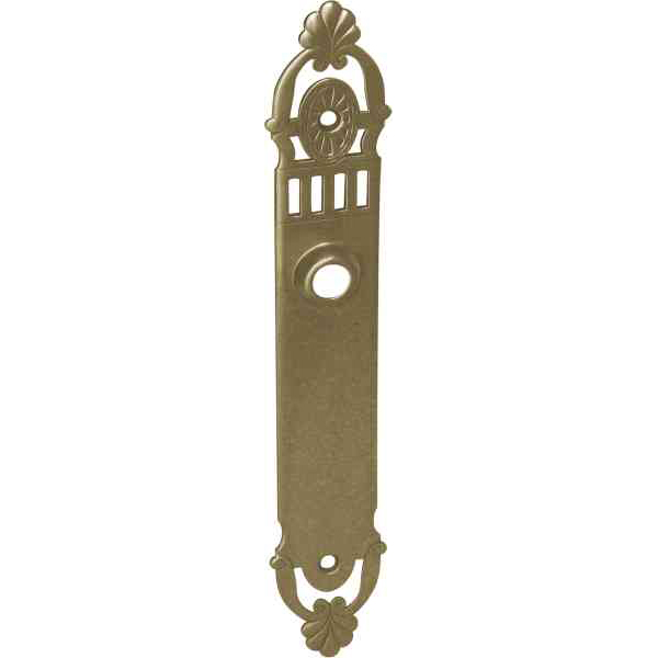 Türschild altes aus Messing gefertigt, für eine antike Drückergarnitur