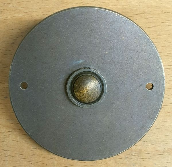 Türklingel Aufputz für Unterputzdose passend Messing patiniert, antik für Landhaus, Klingelplatte alte, rustikal, historische.
