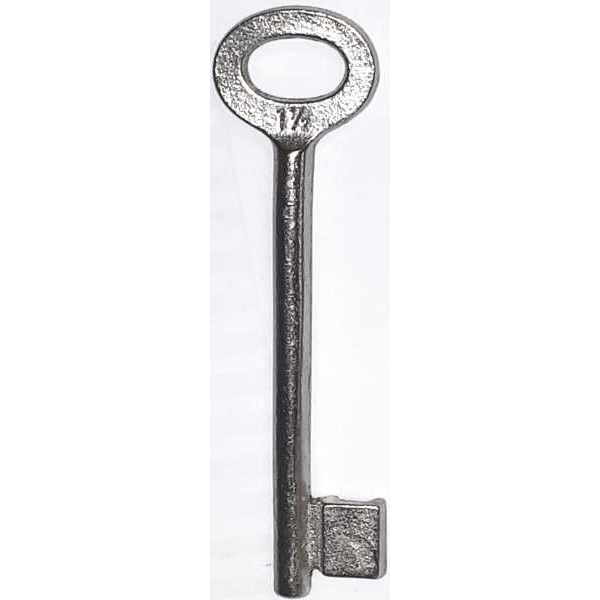 Schlüssel für Kastenschloss 8770/..., Eisen gegossen, vernickelt, Schließung Nr. 1,5