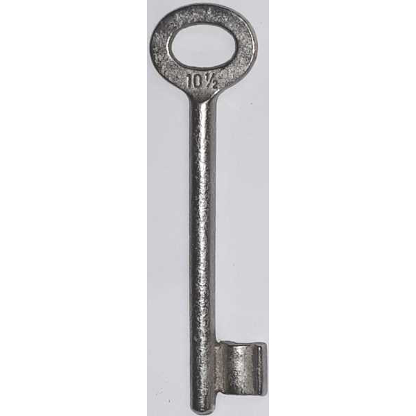 Schlüssel für Kastenschloss 8770/..., Eisen gegossen, vernickelt, Schließung Nr. 10,5