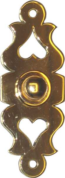 Türklingel Barock fein nach antikem Original gefertigte Messing Schelle Klingel 
