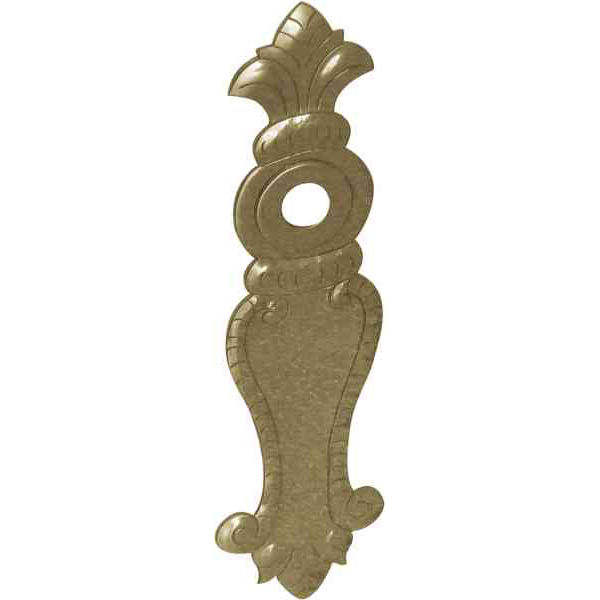 Türschild Barock, Messing handgefertigt, schönes altes Langschild