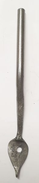 Kloben für Fensterwinkelband, Fensterstützhaken in Eisen geschmiedet blank, 6mm Bild 2