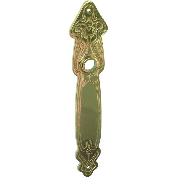 Türbeschläge historische, Jugendstil, Langschilder antike, Türschild aus Messing gegossen dann poliert