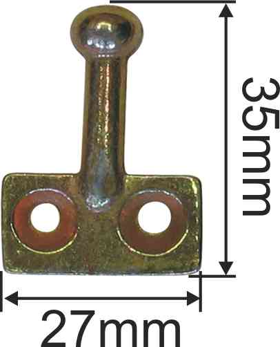 Kippflügelschere für Oberlicht, Eisen verzinkt rechts, mit Ringschraube und Führungshaken Form B Bild 2