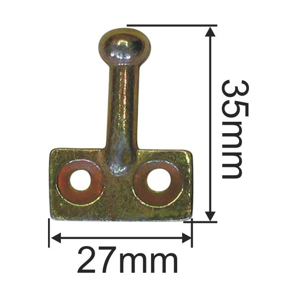 Kippflügelschere für Oberlicht, Eisen verzinkt rechts, mit Ringschraube und Führungshaken Form B Bild 2