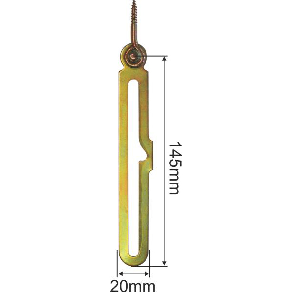 Kippflügelschere für Oberlicht, Eisen verzinkt rechts, mit Ringschraube und Führungshaken Form B Bild 3