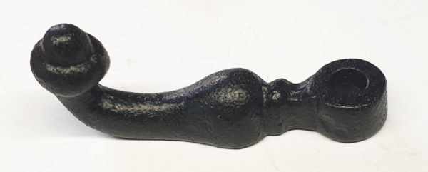 Fensterhalbreiber, Vorreiber antik, alt, Eisen gegossen schwarz, Verschluss für Fenster, Fensterreiber rustikal