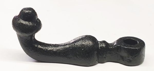 Fensterhalbreiber, Vorreiber antik, alt, Eisen gegossen schwarz, Verschluss für Fenster, Fensterreiber rustikal Bild 2