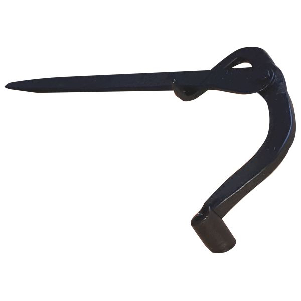 Fensterladenhalter, geschmiedeter Fensterladen Feststeller zum Einschlagen, Fensterladen Halter schmiedeeisern schwarz Bild 2