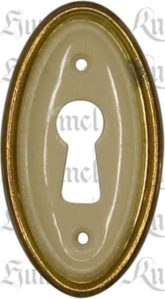 Schlüsselschild Schutz 90 mm 3 Stück Glaskar oval  Vintage  Restaurieren 76