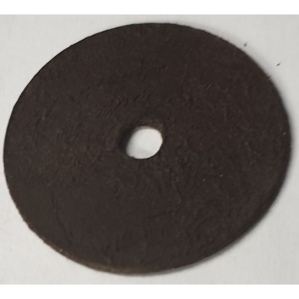 alte antike Rosette, 27 mm, Eisen dunkel gerostet