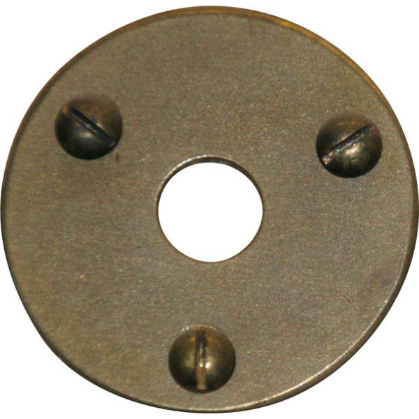 Rosette für Vorhangstangenhalter, Gardinenstangenhalter, Messing patiniert