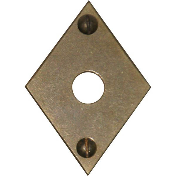 Rosette für Vorhangstangenhalter, Gardinenstangenhalter, Messing antik patiniert