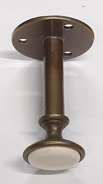 Raffhalter für Vorhänge und Gardinen in Messing patiniert, Landhausstil retro antik