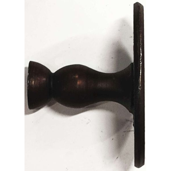 Knopf, Eisen rostig, von Hand angefertigt, Möbelknopf antiker Bild 2