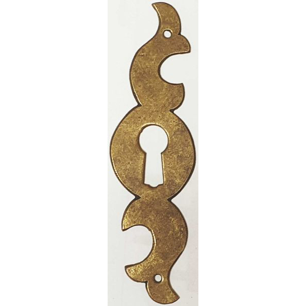 Schlüsselschild handgefertigt, Messing patiniert. Aus Blech in Handarbeit produziert, nur 2 x verfügbar (HL)