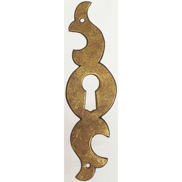 Schlüsselschild handgefertigt, Messing patiniert. Aus Blech in Handarbeit produziert, Einzelstück, nur 1 x verfügbar (HL)