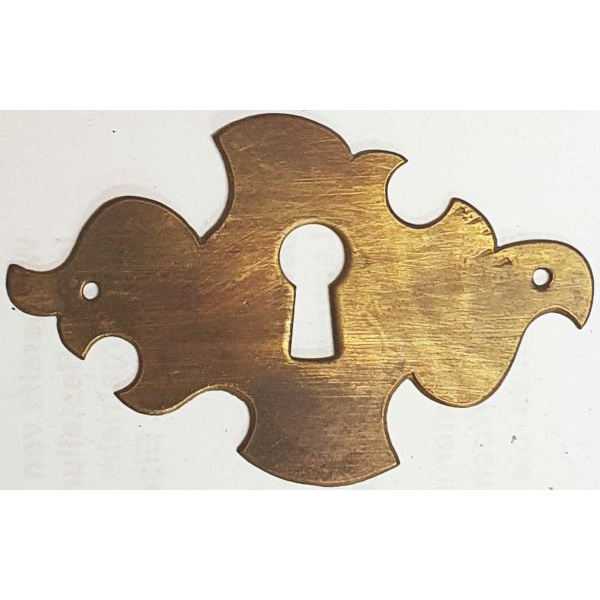 Schlüsselschild handgefertigt, Messing patiniert. Aus Blech in Handarbeit produziert, nur noch 2 Stück verfügbar (HL)