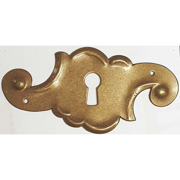 Schlüsselschild handgefertigtes, Messing patiniert. Aus Blech in Handarbeit produziert, Einzelstück, nur noch 1 Stück verfügbar (HL)