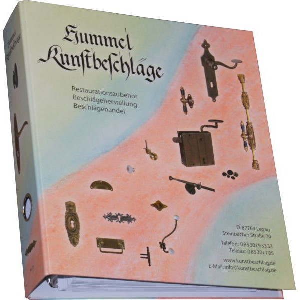 Katalog Hummel Kunstbeschläge 2012 Nr. 13, Ringordner, Restaurierungsbedarf, Restaurationsbedarf