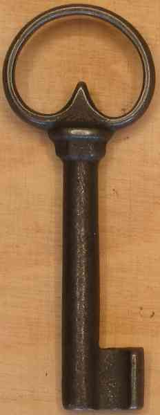 Schrankschloss, Eisen rostig, Dorn 30mm rechts, antik, alt (L)+(O) Bild 2