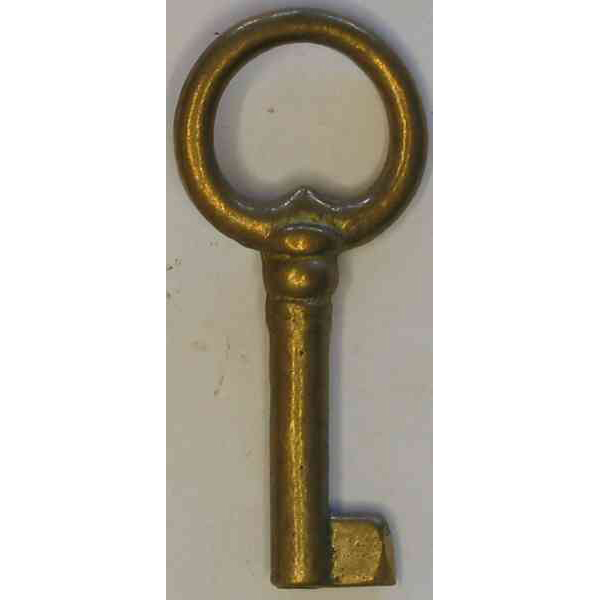 Schlüssel Messing roh, antik, alt, rustikal historisch (L) R033