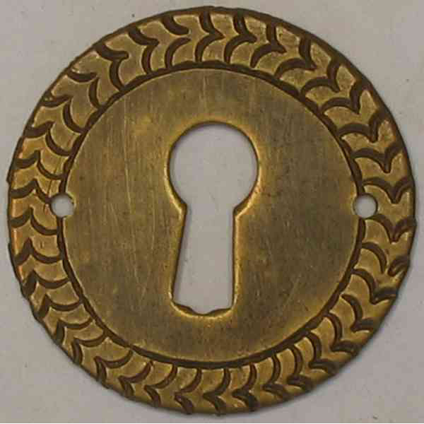 Schlüsselschild, Messing alt patiniert, handgefertigt, antik, alt, Einzelstück, keine weiteren lieferbar