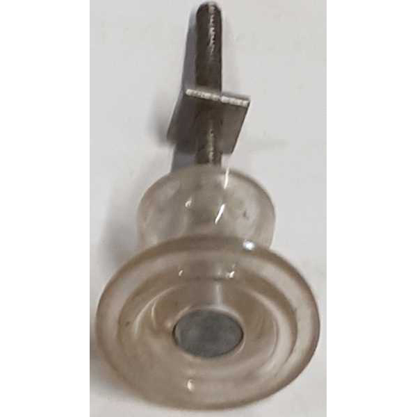 Original alter Kunststoffknopf transparent, Ø 30mm, antiker Möbelknopf, Einzelstück, nur 1 Stück verfügbar