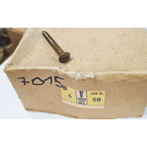 Messinglinsensenkkopfschrauben patiniert 6,0x50mm, 200 Stück, patiniert gegen Aufpreis, nur 1 Packung verfügbar