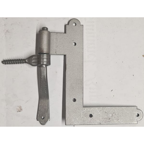 Fensterwinkelband mit Kloben, Eisen blank, Schenkellängen: 90x120mm, für Überschlag 15mm, nur noch 2 Stück lagernd